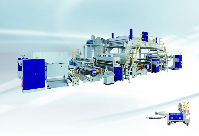 Peralatan Laminating Industri Ekstrusi, Single-Screw Heat Laminator Machine, Release paper laminating machien 0