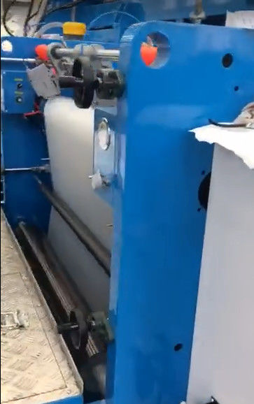 Film Otomatis Mesin Laminasi Plastik Roll dengan Double Station Unwinder dan Rewinder dalam warna biru dan putih 0
