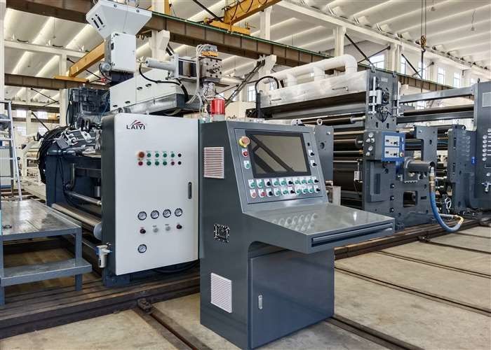 300M/min Kecepatan produksi Mesin laminasi lapisan kertas ekstrusi cangkir sisi ganda