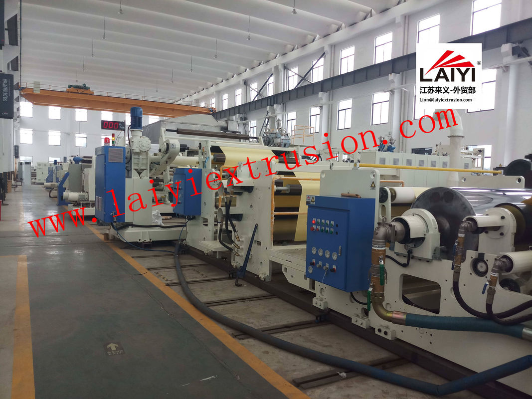 LDPE / LLDPE / PP / EVA / EAA Plastik Mesin Laminasi Ekstrusi Max 200kg / H Atau 250kg / H