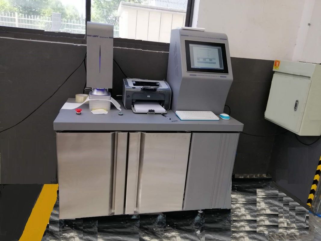 25gsm 260mm Melt Blown Fabric Testing Machine, Non Woven Fabric Membuat pengujian Mesin putih dan abu-abu