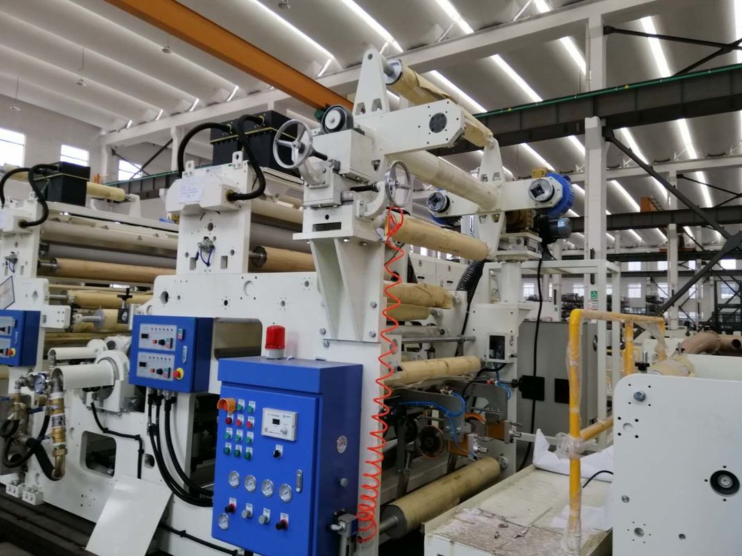 Multi-Layer Thermal Automatic Lamination Machine, Max Φ800mm Mesin Laminator Panas Dalam Putih Dan Biru