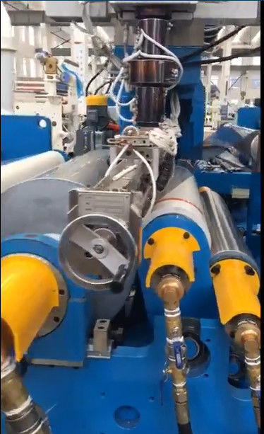 Laminating Film Extrusion Laminating Machine Untuk Pelindung Laminating Film Di Putih Dan Biru